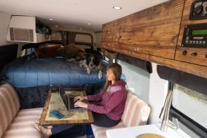comfortable van living spaces
